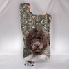 Cute Lagotto Romagnolo Dog Print Hooded Blanket