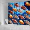 Oscar Fish Print Shower Curtains