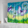 Butterfly Print Shower Curtain