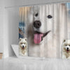 Samoyed Dog Print Shower Curtains