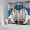 Amazing Samoyed Dog Print Shower Curtains