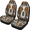 Saint Bernard Dog Patterns Print Car Seat Covers