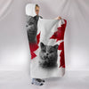 Cute British Shorthair Cat Print Hooded Blanket