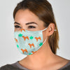 Shar Pei Dog Patterns Print Face Mask