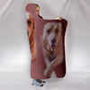 Labrador Dog Print Hooded Blanket