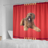 Briard Dog Print Shower Curtain