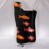 Cherry Barb Fish Print Hooded Blanket