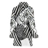 Black & White Snake Print Women's Bath Robe