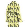 Chinese Crested Dog Pattern Print Women's Bath Robe