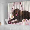 American Water Spaniel Print Shower Curtains