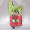 Whippet dog Print Hooded Blanket