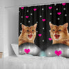 Somali cat Print Shower Curtain