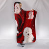 Old English Sheepdog Print Hooded Blanket