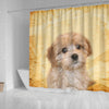 Lovely Cavapoo Print Shower Curtains