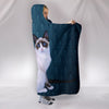 Lovely Snow Show Cat Print Hooded Blanket