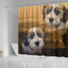 Lovely Shih Tzu Print Shower Curtains