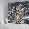 Cute American Bobtail Print Shower Curtains