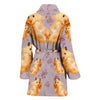 Golden Hamster Print Women's Bath Robe