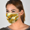 Blue And Yellow Macaw Print Face Mask