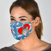 Siberian Cat Love Print Face Mask