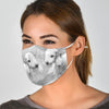 Cute Bedlington Terrier Print Face Mask