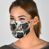 Lovey Pug In Lots Print Face Mask