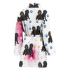 Barbet Dog Patterns Print Women's Bath Robe