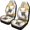 Colorful French Bulldog Print Car Seat Covers