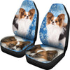 Papillon Dog Print Car Seat Covers