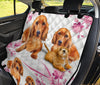 Dachshund Dog Floral Print Pet Seat Covers