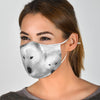 Cute Samoyed Print Face Mask