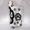 Paws Print Hooded Blanket