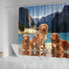 Nova Scotia Duck Tolling Retriever Print Shower Curtains