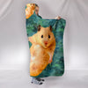 Golden Hamster Print Hooded Blanket