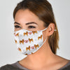 Finnish Spitz Love Patterns Print Face Mask