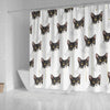 Cute Cats Print Shower Curtain