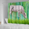 Chianina Cattle (Cow) Art Print Shower Curtain