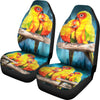 Sun Conure (The Sun Parakeet) Parrot Print Car Seat Covers