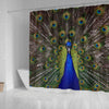 Lovely Peacock Bird Print Shower Curtains