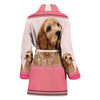 Cute Cockapoo Dog Print Women's Bath Robe