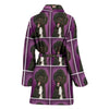 Spanish Water Dog Print Women's Bath Robe