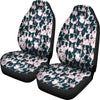 Border Collie In Lots Print Car Seat Covers