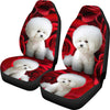 Bichon Frise Dog Print Car Seat Covers