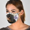 Bluetick Coonhound Floral Print Face Mask