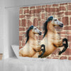 Cute Andalusian Horse Print Shower Curtains