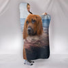 Cute Redbone Coonhound Print Hooded Blanket