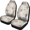 Borzoi Dog Patterns Print Car Seat Covers