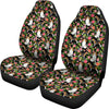 Beagle Dog Floral Print Car Seat Covers