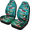 Neon Tetra Fish Print Car Seat Covers