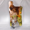 Papillon Dog Print Hooded Blanket